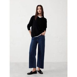 Banana republic WIDE-LEG HIGH-RISE CROPPED JEAN 27/4 NWT